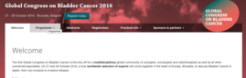 Global Congress on Bladder Cancer. Bruselas 27-28 Oct 2016