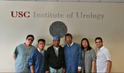 El Dr. JM Peralta en su rotación en el USC Institute of Urology de Los Angeles (1-2,2017)