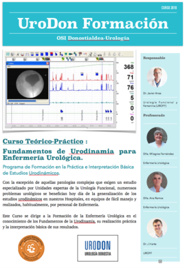 Fundamentos de Urodinamia para Enfermería Urológica.