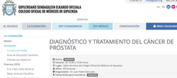 Curso sobre Cáncer de Próstata para Atención Primaria. Donostia Marzo 16